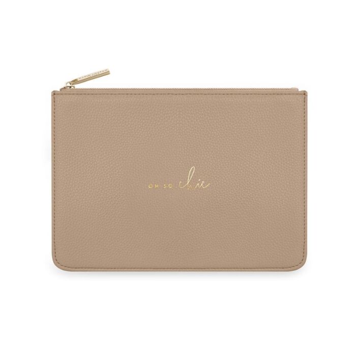 Katie Loxton Stylish Structured Pouch | Oh So Chic | Taupe